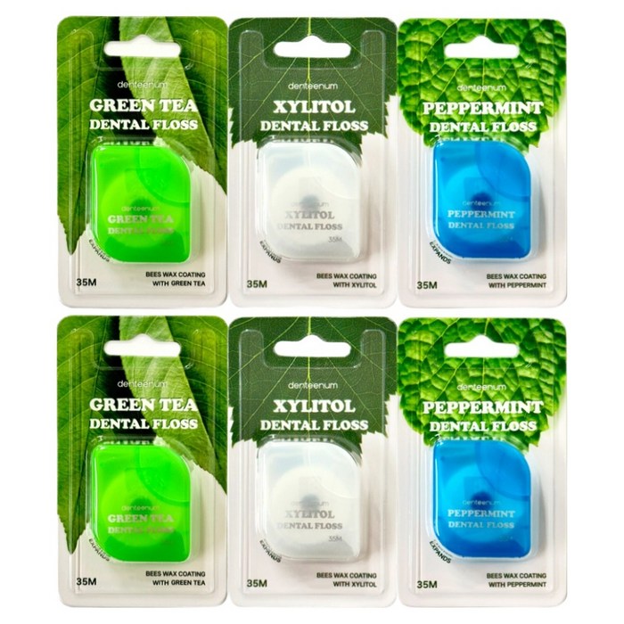 덴티넘 스마트 스펀지치실 3종 x 2개, 1개, 6개입, 35m