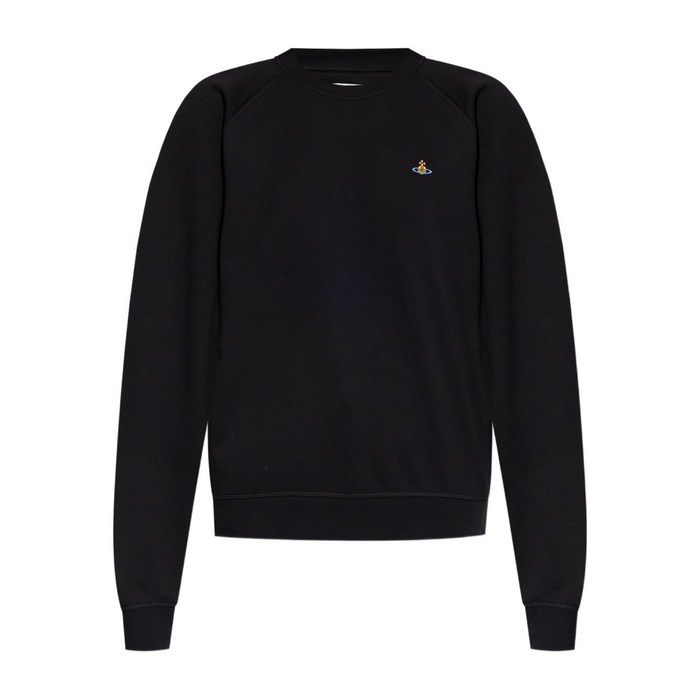 비비안웨스트우드 크루 넥 로고 자수 스웨트셔츠