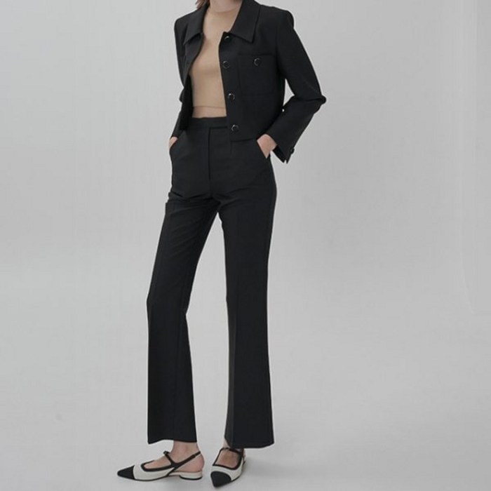 나인Atelier Nain 택가89,000원레이 셋업 슬림 부츠컷 팬츠PT5376