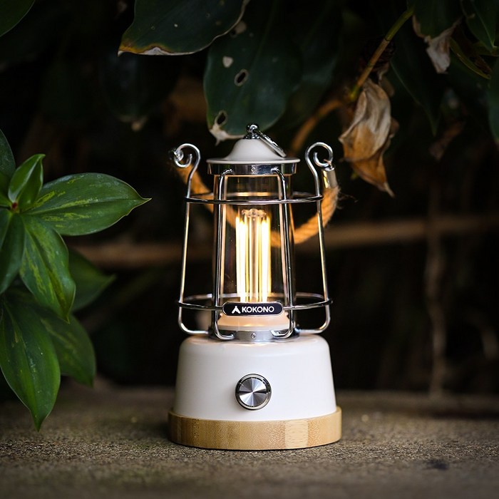 코코노 러스티 감성 LED캠핑랜턴무선리모컨, 오프 핑크, 1개