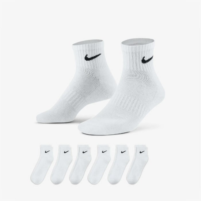 나이키 에브리데이 쿠션 트레이닝 앵클 샥스 스포츠 중목 양말2세트 6켤레