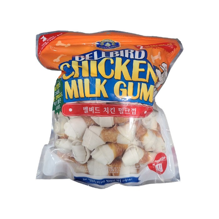 벨버드 치킨 밀크껌 스몰사이즈  1kg
