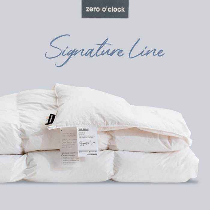 구스이불 솜털 90 폴란드 다운 제로어클락 시그니처라인 호텔침구 사계절 겨울 600g, 화이트