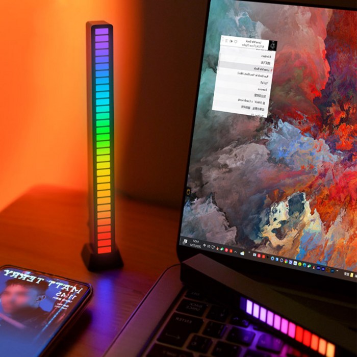 이퀄라이저 RGB 게이밍조명 라이트바  LED 모니터 간접조명 파티 틱톡 무드등 라이팅타워