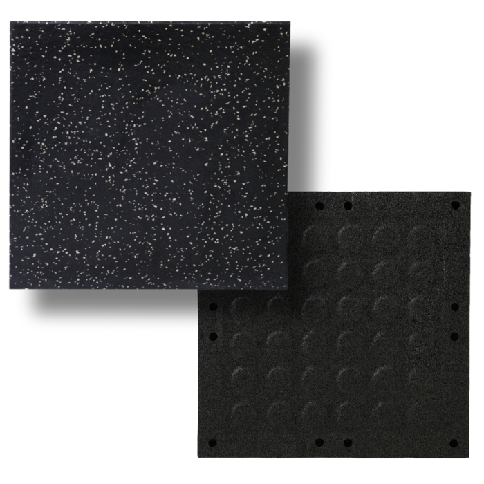 올그라운드 방음 충격방지 고밀도 헬스매트 홈짐 층간소음, 4개, 화이트블랙