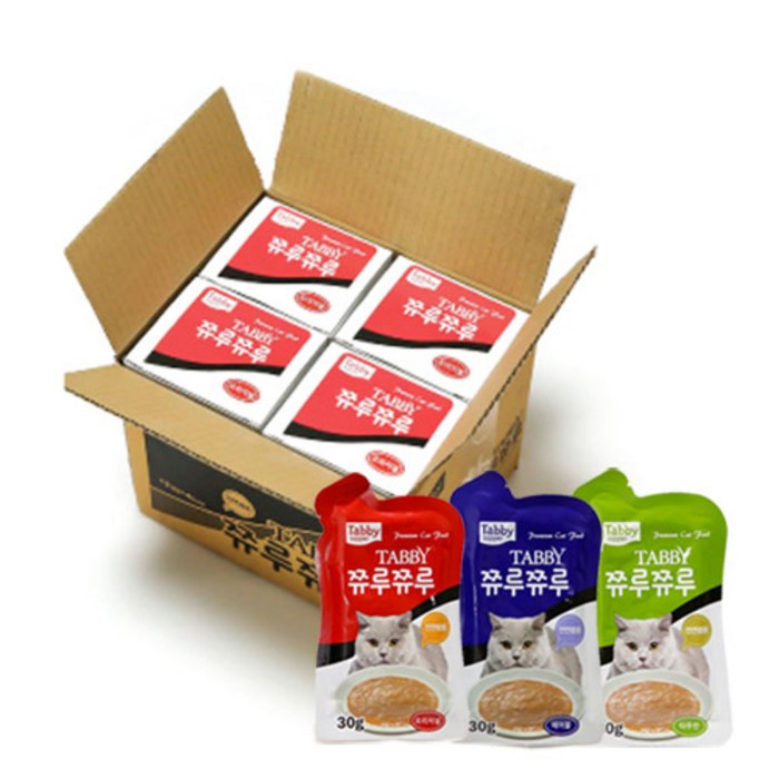테비 쮸루쮸루 30g 48개 1박스 파우치