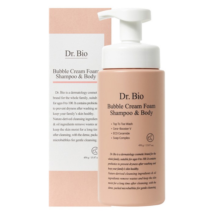닥터바이오 버블 크림폼 샴푸 앤 바디워시