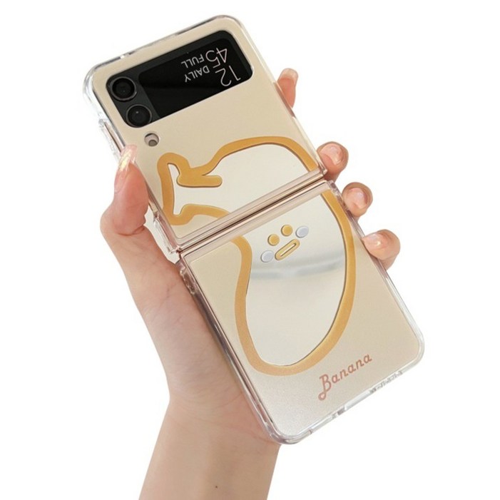 일상가득 파스텔 귀여운 표정 큐티 미러 휴대폰 케이스