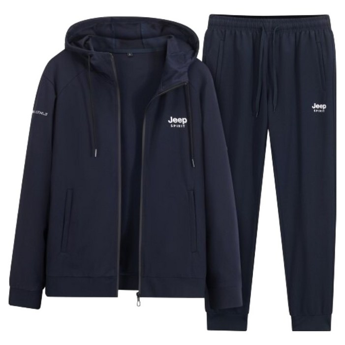 지프 남녀공용 기모 후드집업  팬츠 세트