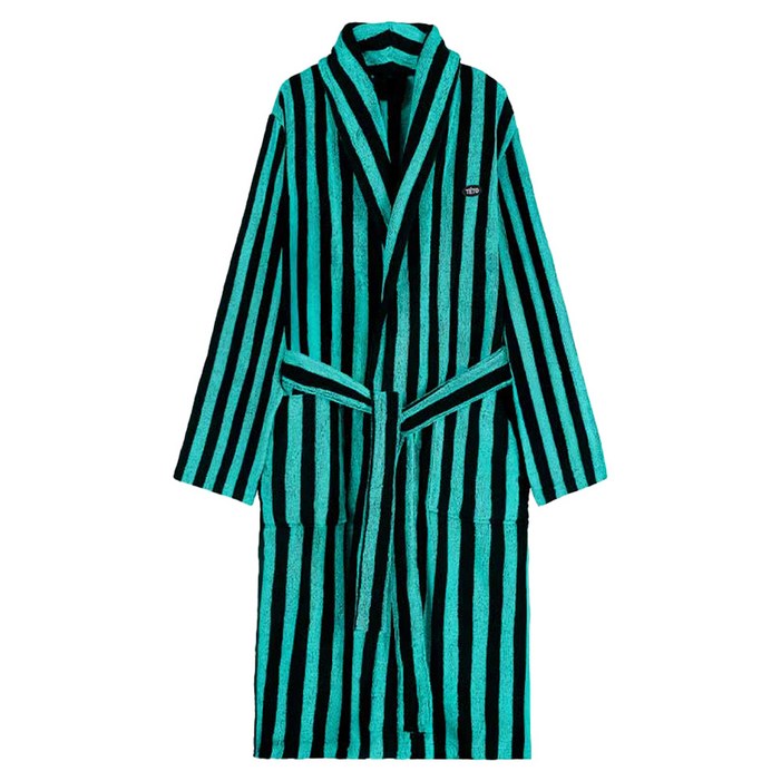 테토 오브제 수피마 40수 바스 로브 S  M, 스트라이프 아쿠아마린, 1개