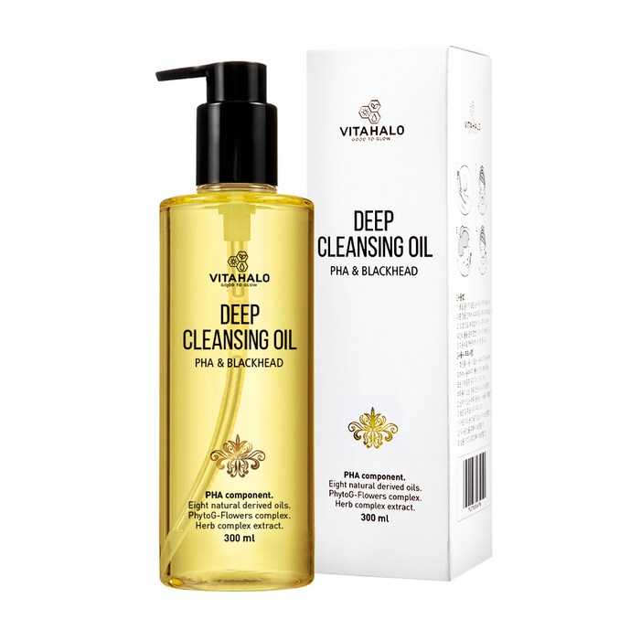 비타할로 딥 클렌징 오일 PHABLACKHEAD, 300ml, 1개