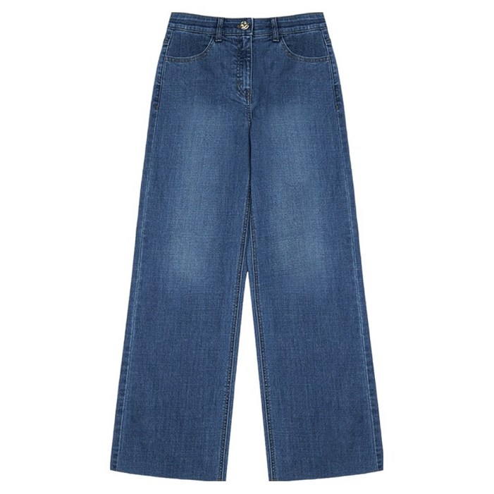 베스띠벨리 여성용 데끼컷 와이드 데님 팬츠 BKPKC2279