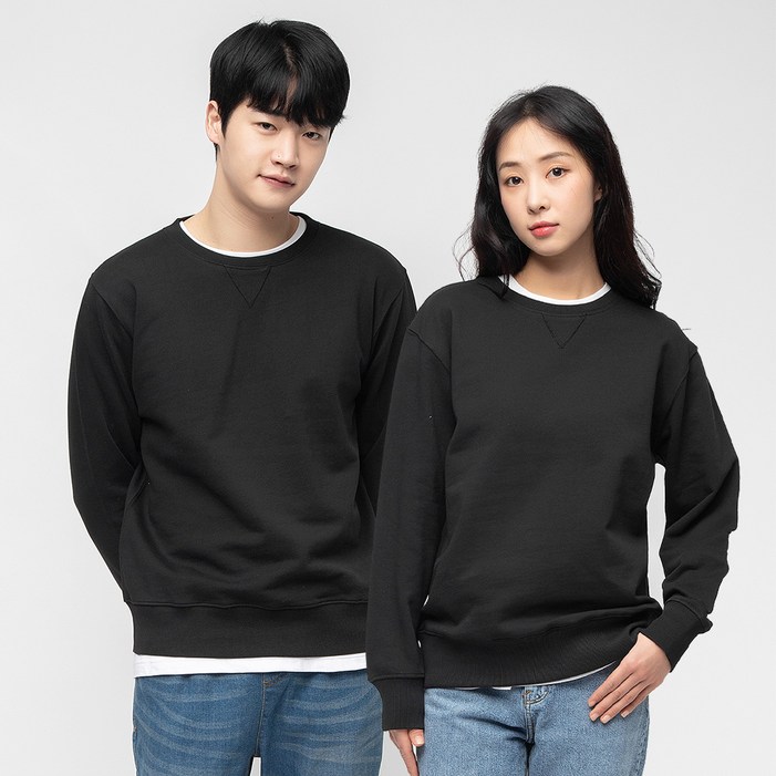 캐럿 남녀공용 베이직 프렌치테리 맨투맨 캐럿 남녀공용 베이직 프렌치테리 맨투맨