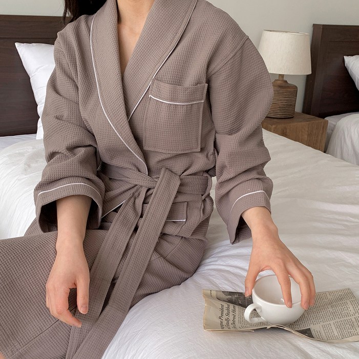 공유 프리미엄 와플 샤워 가운 L