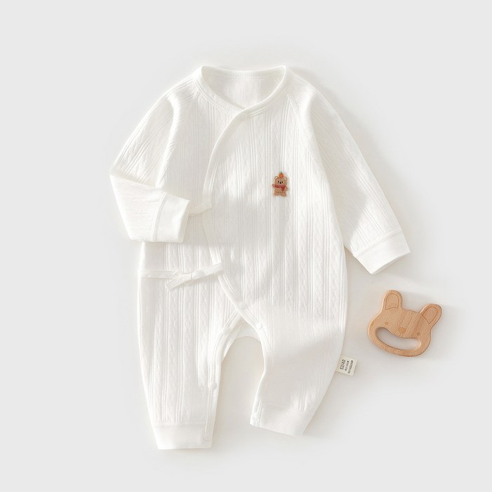 스타도어 유아용 귀여운 미니곰패치 배냇 우주복