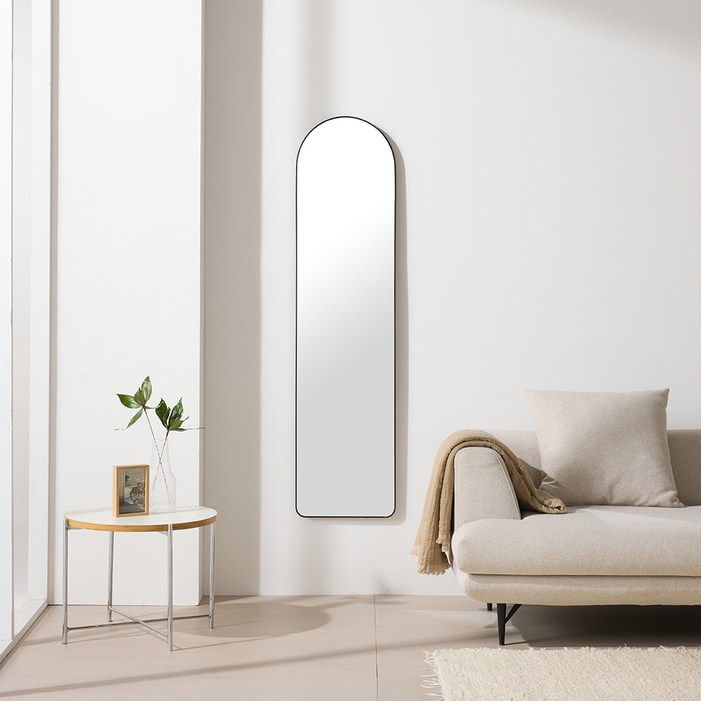 데코퍼니처 라운드 슬림 아치형 전신거울 360 x 1470 mm