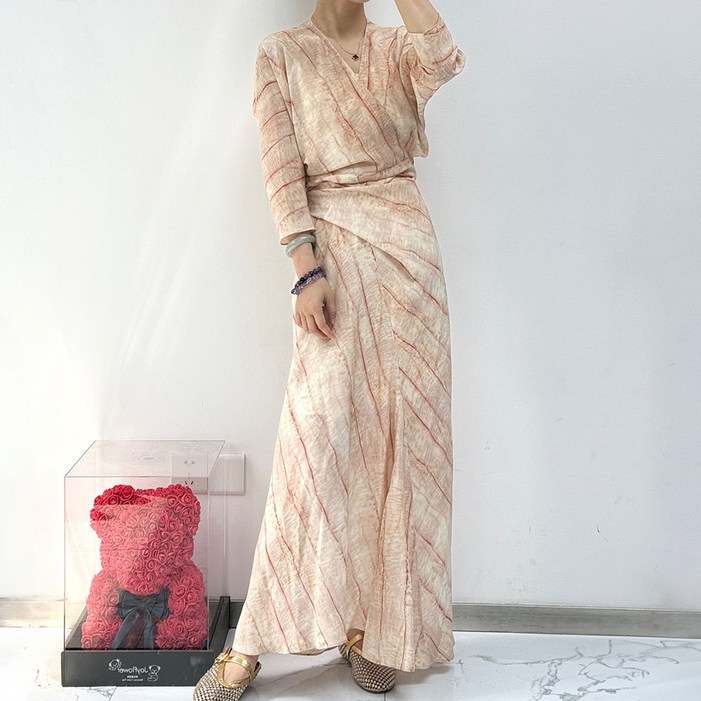 비비에모 로엘리아 롱 랩 유니크 원피스 11450