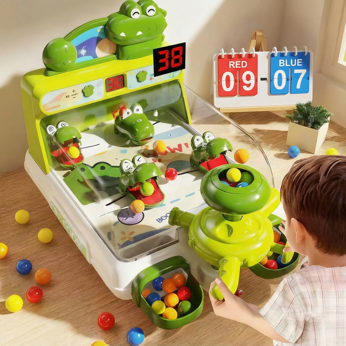 토요요 악어 사격 장난감 미니 오락실 키즈 완구 생일선물D-EY1