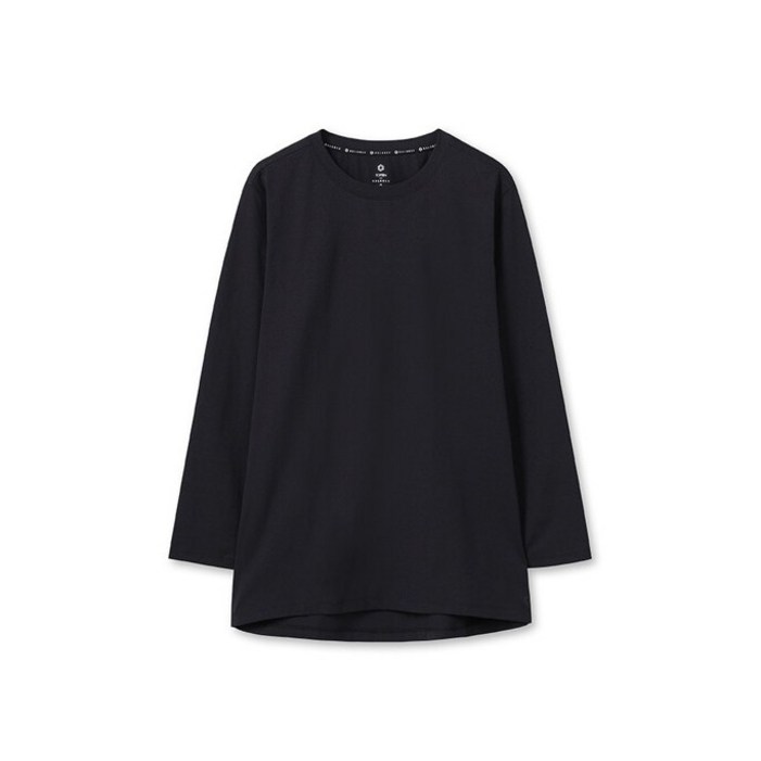 탑텐 밸런스 여성용 여성긴팔티 이너긴팔티 간절기긴팔 무지긴팔 라운드긴팔티 기본긴팔 무지 면긴팔 쭉티 슬리브 긴팔면티 실내복 이너티 긴팔티 루즈핏 MBF5TS2205블랙