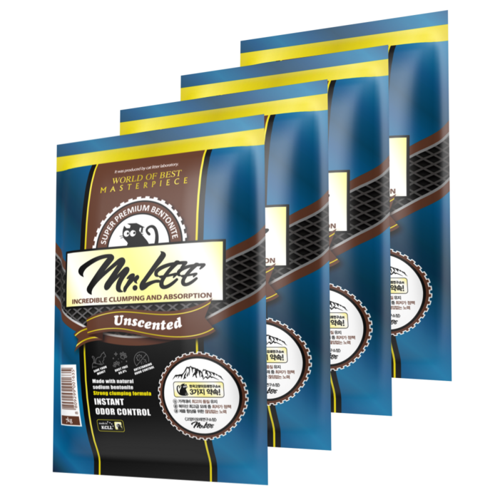 미스터리 언씬티드 고양이 모래 7kg 총 4봉총 2박스 배송, 7kg, 4개, 상세설명 참조