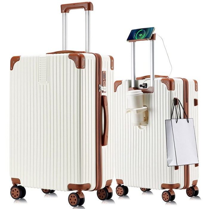 3년AS 초경량 기내용 캐리어 20인치 24인치 28인치 360도 조용한 바퀴 USB충전 다기능 대용량 여행용가방