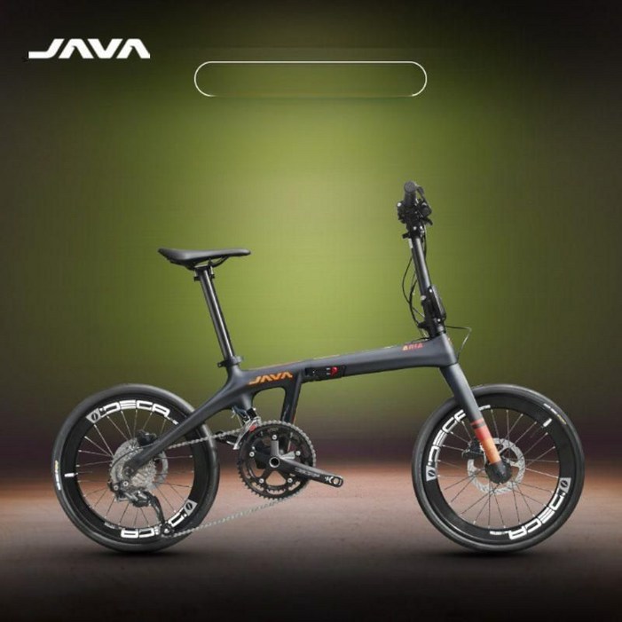 JAVA ARIA 자바 아리아 Jiawo 접이식 카본 미니벨로 자전거 18단 듀얼 디스크 브레이크