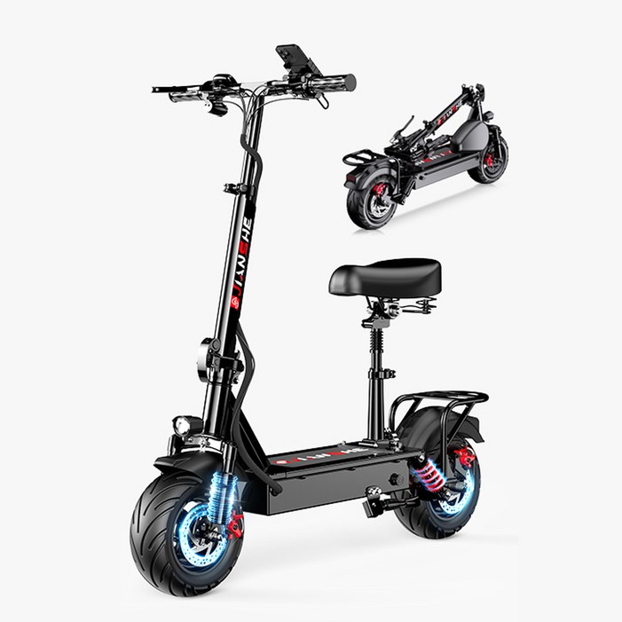 접이식 전동 퀵보드 전동보드 프리미엄 킥보드 대리기사 안장 LED 경량 성인 롱보드 두발, 1개