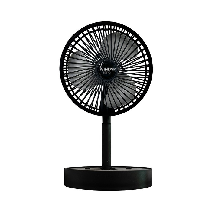 무선 선풍기 접이식 탁상용 높이 조절 BLDC 서큘레이터, 블랙
