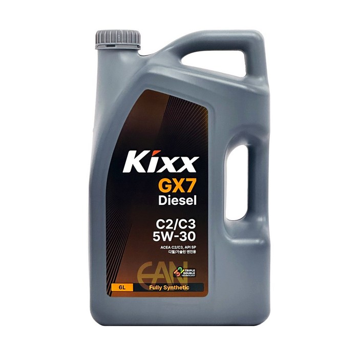 킥스 Kixx GX7 Diesel C2C3 5W30 구 D1 C3 5W30, 5w30, 3개, 6L