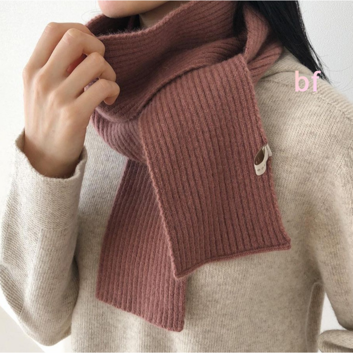 ls 샤베트 라쿤 울 니트 머플러