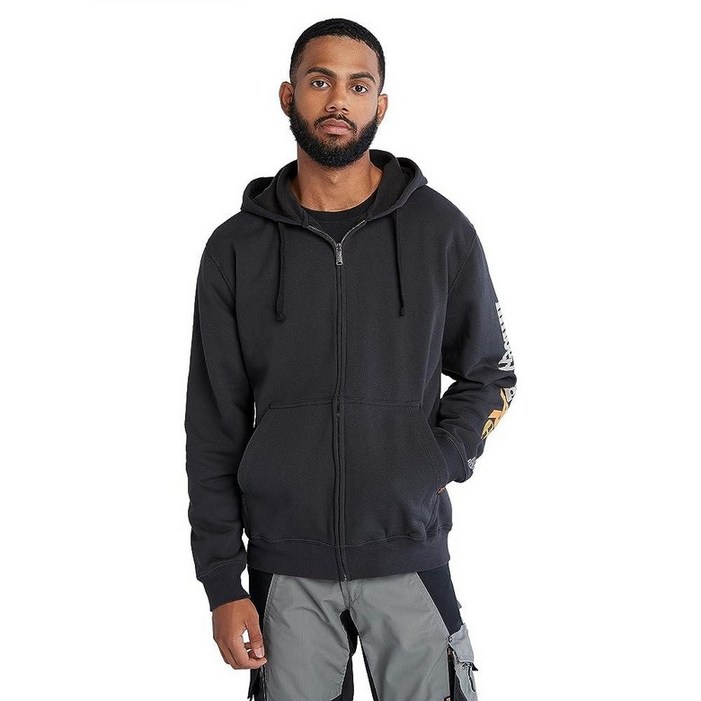 Timberland 혼초 스포츠 후드 집업 블랙 2XT