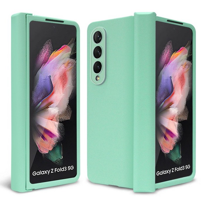 팝핑파스텔 갤럭시Z플립3 5G 풀커버 힌지보호 마카롱컬러 무광 하드 케이스