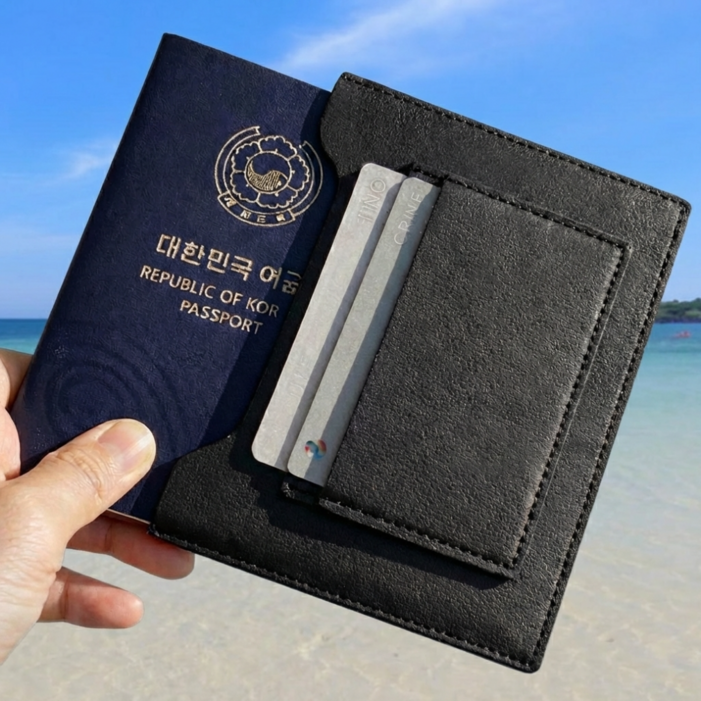 플라이원 해킹방지 RFID차단 여권 케이스 (카드 포함)