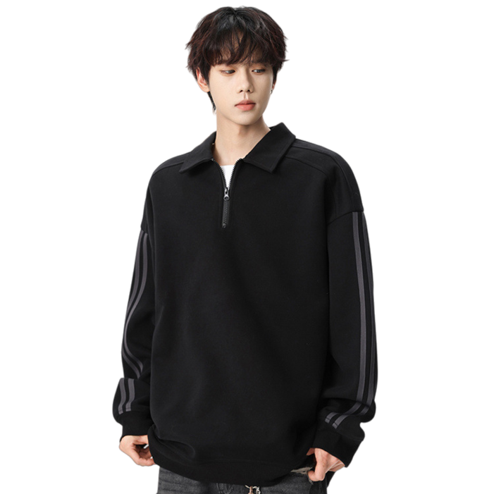 스타일닥터 남성 맨투맨 루즈핏 봄가을 데일리 패션리룩 반집업맨투맨