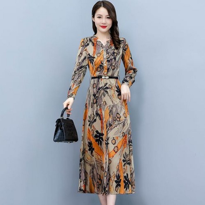 뉴욕멋쟁이 라타에 차이나넥 벨트원피스 5588사이즈까지