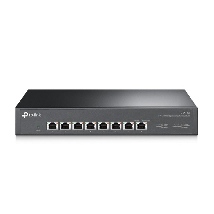 티피링크 8포트 10G 데스크톱 랙 마운트 스위치, TLSX1008