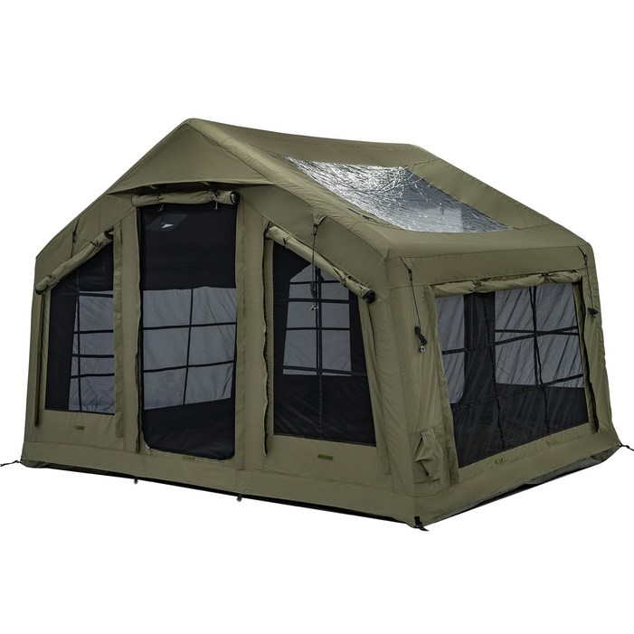 TOMOUNT 투마운트 에어텐트 8.0 코튼 원터치 감성 캠핑 가족 거실형 면텐트