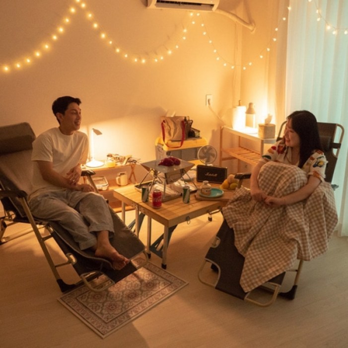 릴렉스체어워머 경량 하이 체어 송민호캠핑의자 안락 침대 캠핑용 감성의자