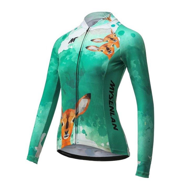 미센란 사이클링 긴팔 저지 세트 3D 패딩 자전거 셔츠 타이츠