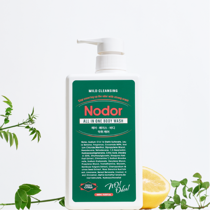 본사공식판매 노도르 올인원 바디워시 460ml, 460ml, 2개