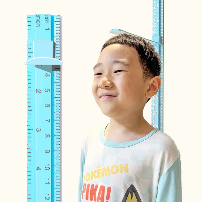 모두스마일 키재기 아기 어린이키 키재기자, 하늘색180cm, 1개