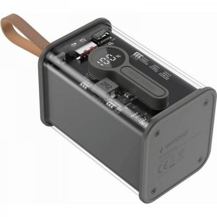 관부가세포함 젬버드 보조 배터리 투명 고속 충전 QC3.0 18000mAh 검정색18000mAh, 20W 2954961