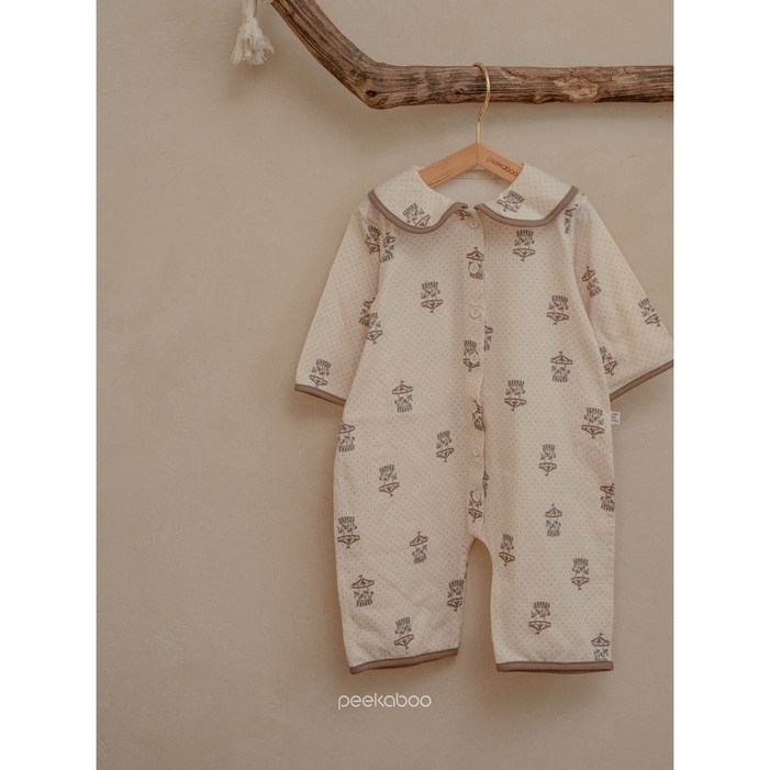 피카부 오르골 바디수트 아기 신생아 유아 키즈 실내복 임신선물 롬퍼