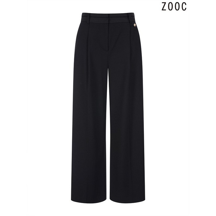 주크    원핀턱 와이드팬츠  Z231MSA001 BK