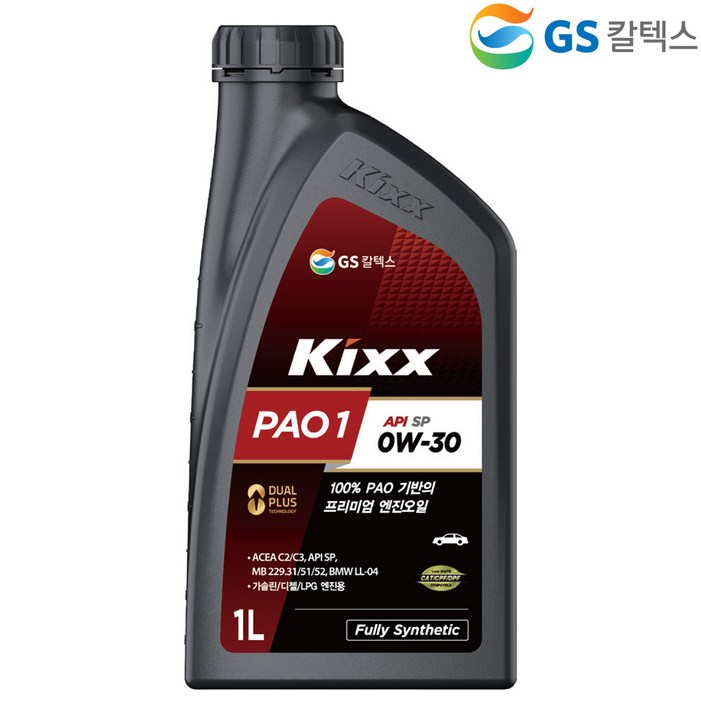 킥스파오1 0W30 1L 가솔린 디젤 LPG 겸용 엔진오일 킥스파오1 0W30 1L 가솔린 디젤 LPG 겸용 엔진오일