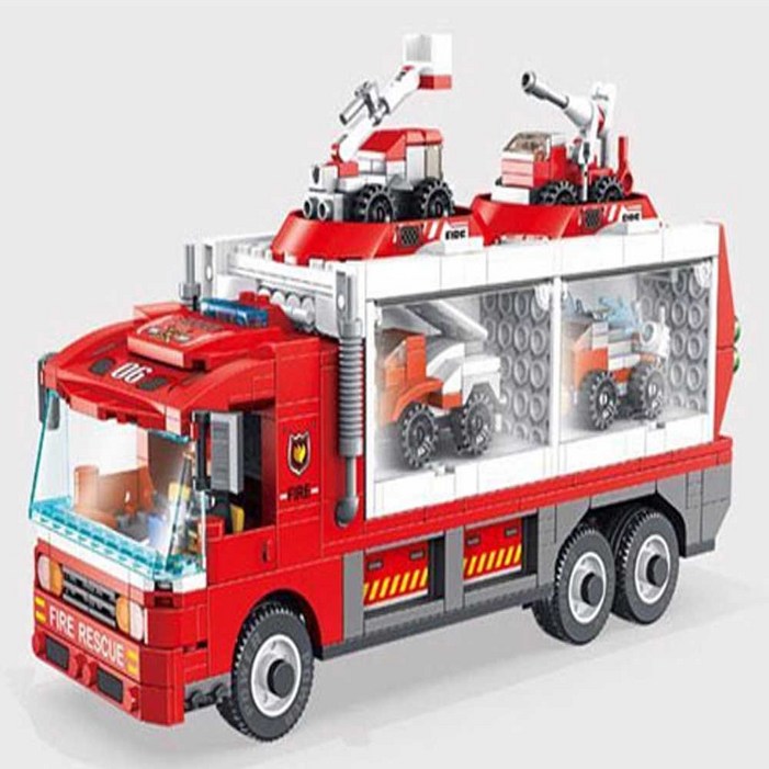 디고블럭 소방 변신차 미니블럭 블럭장난감 만들기 illy00116039340rw