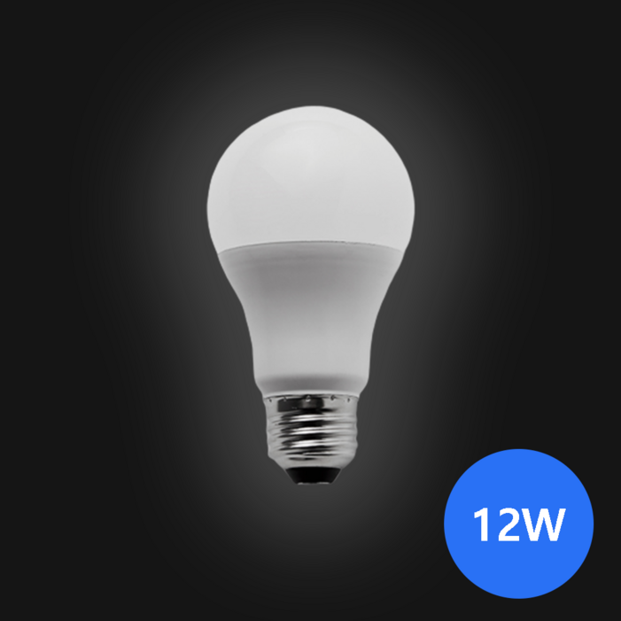 e26 소켓 LED 전구 12W 흰색빛,6500K, 주광색, 50개
