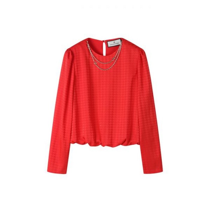 [모조에스핀] 금속장식 블루종 블라우스 RDJ242MSC016