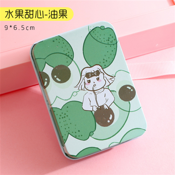 다용도 사각 틴케이스 빈티지 미니 다꾸 보관함 간식 영수증 소품 정리함 쿠키 약 수납함