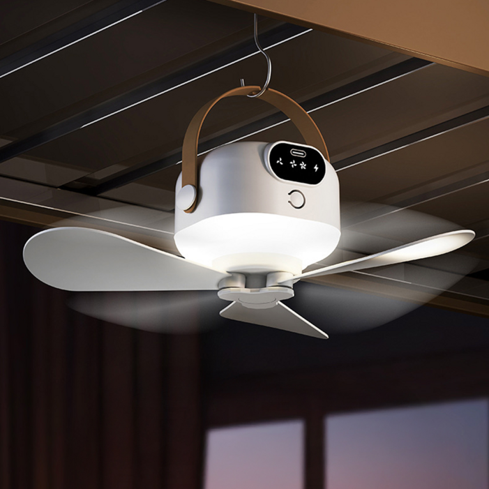 홈앤스테이 캠핑 실링팬 무선 충전식 대용량 타프팬, DS001